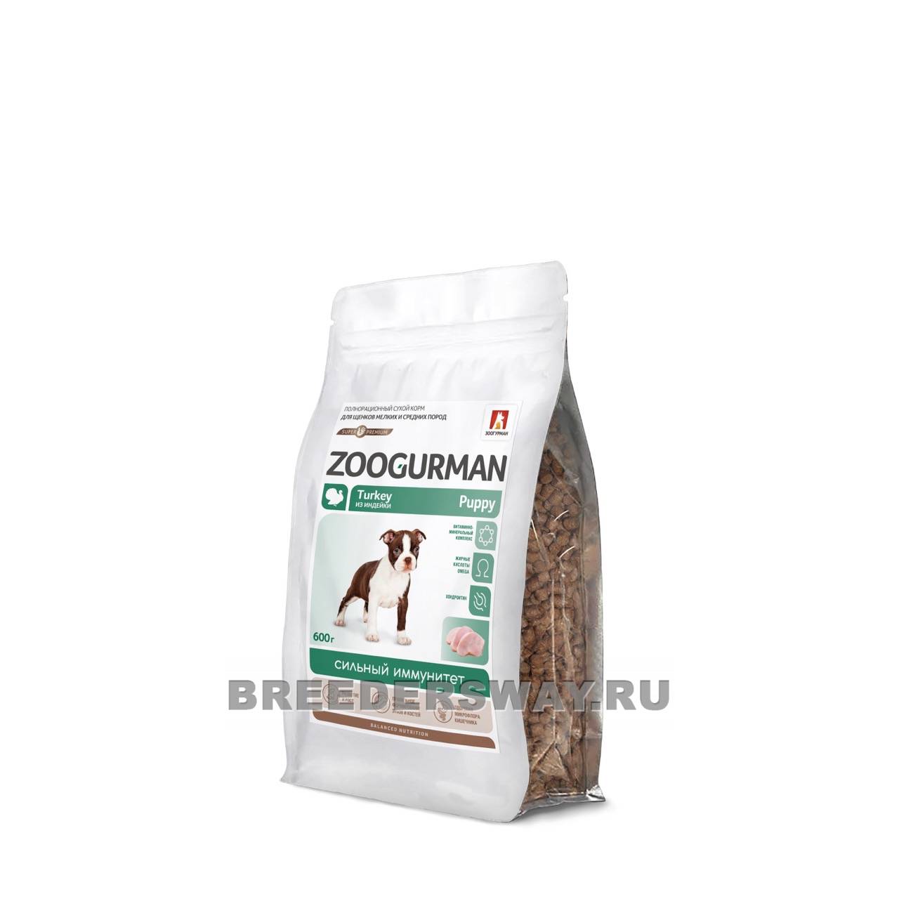 600гр Zoogurman Puppy супер-премиум для щенков Индейка
